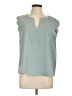 Shein 100% Polyester Teal Sleeveless Blouse Size L - photo 1
