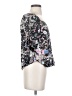 Hale Bob Floral Graphic Black 3/4 Sleeve Blouse Size XS - photo 4