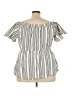Lane Bryant Silver Short Sleeve Blouse Size 22 - photo 2
