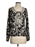 Boston Proper Silver Long Sleeve Blouse Size S - photo 1