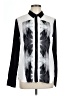 Hurley 100% Polyester Print Silver Long Sleeve Blouse Size L - photo 1