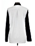 Hurley 100% Polyester Print Silver Long Sleeve Blouse Size L - photo 2