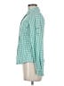 Unbranded Checkered-gingham Green Long Sleeve Button-Down Shirt Size M (estimated) - photo 5