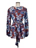 Rhode 100% Viscose Floral Red Blue Casual Dress Size 6 - photo 1