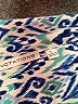 Notations Print Blue 3/4 Sleeve Blouse Size L - photo 7