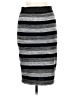 Suzy Shier Stripes Gray Casual Skirt Size M - photo 2