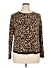 Chico's 100% Rayon Animal Print Brown Pullover Sweater Size XL (3) - photo 1
