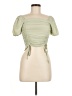 Shein Green Short Sleeve Top Size 6 - photo 1