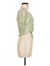 Shein Green Short Sleeve Top Size 6 - photo 4