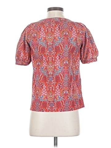 Liberty Art Fabrics For J.Crew Short Sleeve Blouse - back