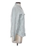 Paige Checkered-gingham Blue Long Sleeve Button-Down Shirt Size S - photo 4