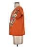 Shein Floral Orange Short Sleeve T-Shirt Size 4 - photo 5
