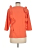 Michelle McDowell Orange 3/4 Sleeve Blouse Size M - photo 2