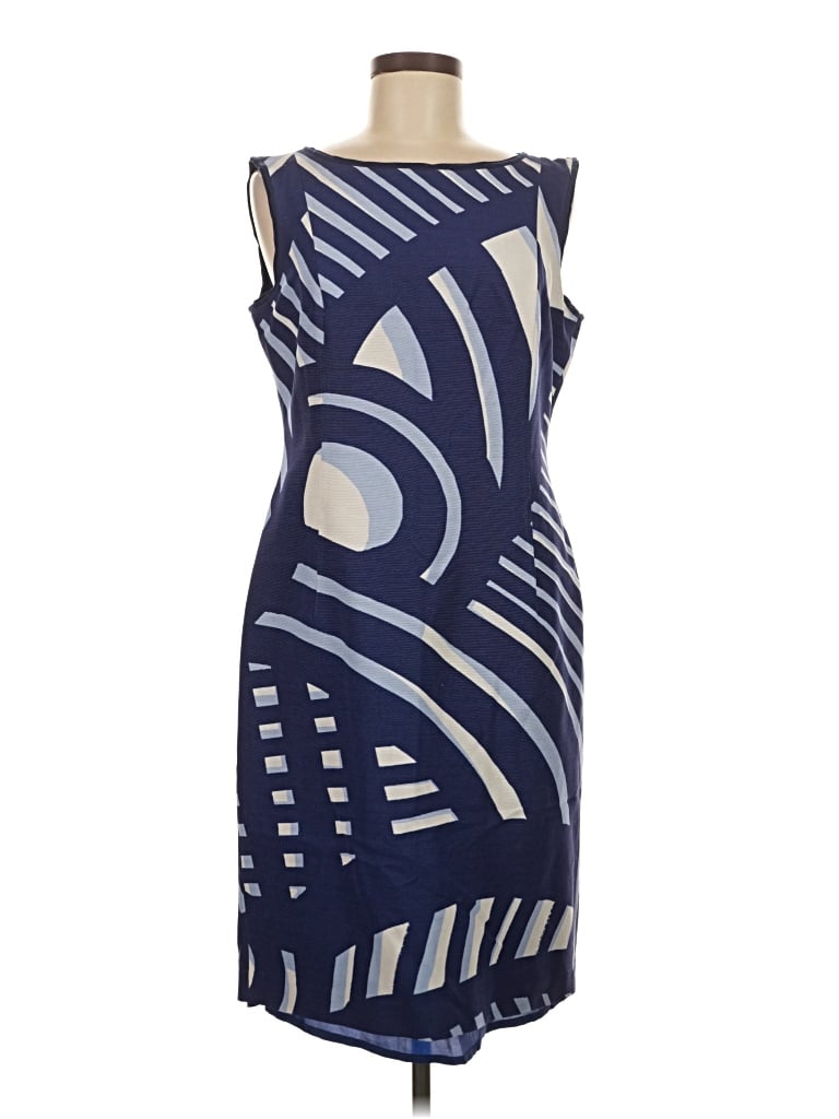 Pre-owned Lafayette 148 Cocktail Dress In Blue