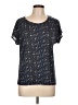 Fig Floral Blue Short Sleeve T-Shirt Size L - photo 1