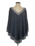 Splendid Gray Poncho Size XS - photo 1