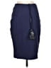 MY TRIBE Blue Leather Skirt Size S - photo 2
