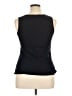 Joan Vass 100% Cotton Black Sleeveless Top Size 14 (3) - photo 2