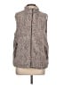 Thread & Supply 100% Polyester Gray Faux Fur Vest Size L - photo 1