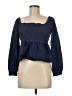 J.Crew 100% Cotton Blue Long Sleeve Blouse Size M - photo 1