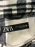 Zara Plaid Ivory Coat Size S - photo 6
