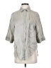 Zara Gray 3/4 Sleeve Button-Down Shirt Size S - photo 1