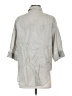Zara Gray 3/4 Sleeve Button-Down Shirt Size S - photo 2