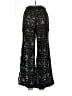 Assorted Brands 100% Polyester Hearts Black Casual Pants Size L - photo 2