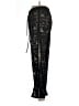 Assorted Brands 100% Polyester Hearts Black Casual Pants Size L - photo 5