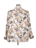 Tamara H. Print Ivory Long Sleeve Blouse Size 3X - photo 1
