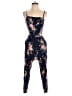 Old Navy 100% Rayon Floral Blue Jumpsuit Size XS - photo 1