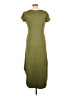 Assorted Brands Solid Green Casual Dress Size L - photo 2