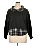 Shein Curve 100% Polyester Black Long Sleeve Blouse Size 1X - photo 1