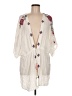 Francesca's 100% Rayon Ivory Kimono Size M - photo 1