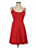 Shein Solid Red Casual Dress Size 2 - photo 1