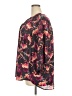 Torrid 100% Polyester Floral Purple 3/4 Sleeve Blouse Size 3X Plus (3) - photo 5