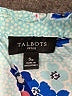 Talbots 100% Viscose Floral Blue Sleeveless Button-Down Shirt Size S - photo 7