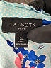 Talbots 100% Viscose Floral Blue Sleeveless Button-Down Shirt Size S - photo 8