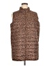 Molly & Isadora 100% Polyester Animal Print Brown Vest Size 1X - photo 1