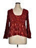 Penelope Red 3/4 Sleeve Blouse Size 1X - photo 1