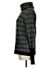 Ellen Tracy Chevron-herringbone Black Turtleneck Sweater Size L - photo 5