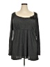 Studio M Gray Long Sleeve Top Size 3X - photo 1