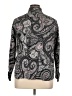 Chaps 100% Cotton Paisley Gray Long Sleeve Blouse Size 1X - photo 2
