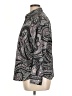 Chaps 100% Cotton Paisley Gray Long Sleeve Blouse Size 1X - photo 5