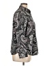 Chaps 100% Cotton Paisley Gray Long Sleeve Blouse Size 1X - photo 4