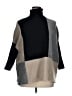 Joseph A. Color Block Gray Turtleneck Sweater Size 1X - photo 1