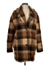 American Eagle Outfitters 100% Polyester Plaid Brown Coat Size XS - photo 1