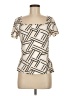 Shein Ivory Short Sleeve Blouse Size 6 - photo 1