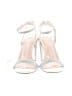 De Blossom Collection Silver White Sandals Size 6 - photo 2