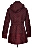 Laundry by Shelli Segal 100% Polyester Burgundy Coat Size L - photo 2